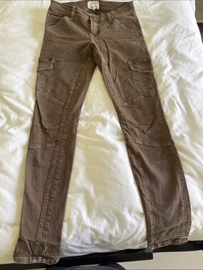Current/Elliott Army Green Skinny Cargo Jeans